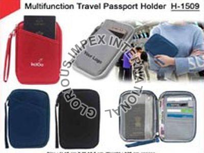 Cotton Multifunctional Travel Passport Holder, Design : Plain