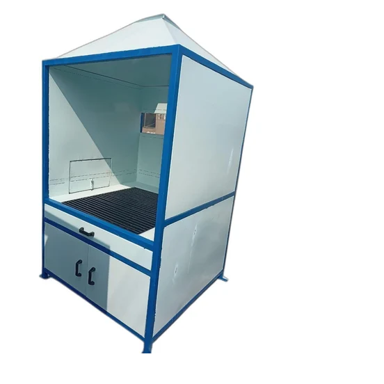 Color Coated Mild Steel Welding Booth, Size : 6 X 4 X 3 Feet, Color ...