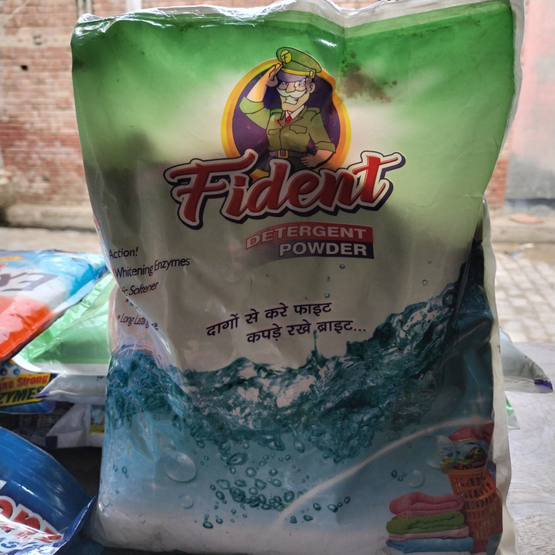 Fident Detergent Powder, for Cloth Washing, Feature Remove Hard