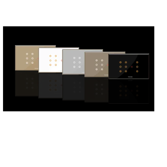 Smart Touch Switch Boards, Shape Square, Color White 3Sam