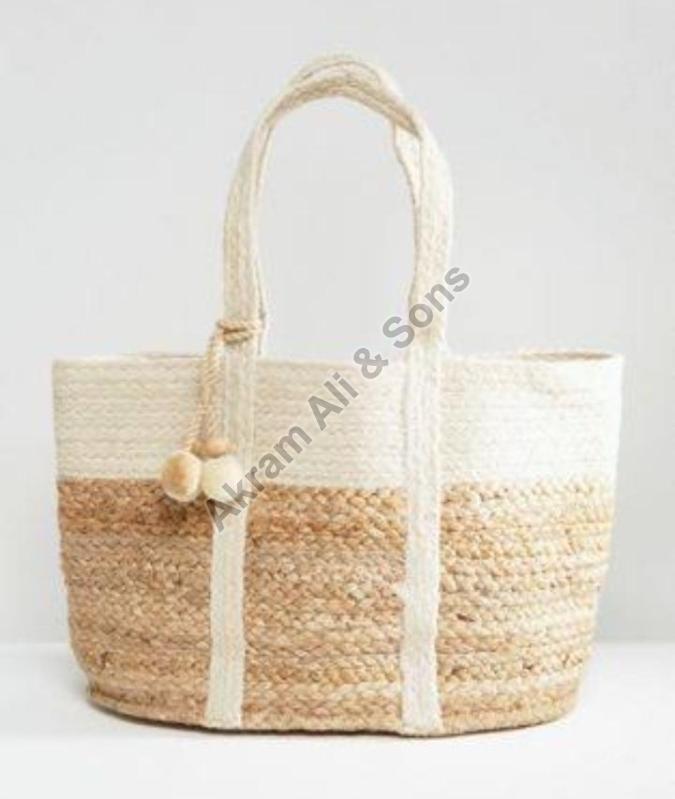Rectangular Jute Handbag, Feature Durable, Pattern Printed at Best