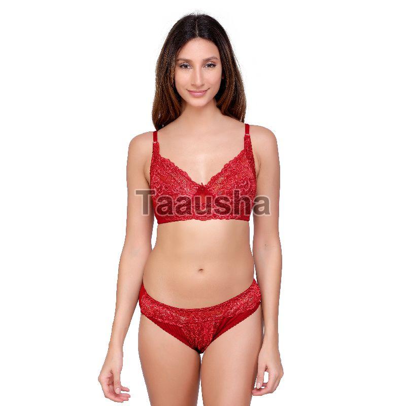 Red Net And Ladies Lace Bra Panty Set at Rs 150/set in Delhi