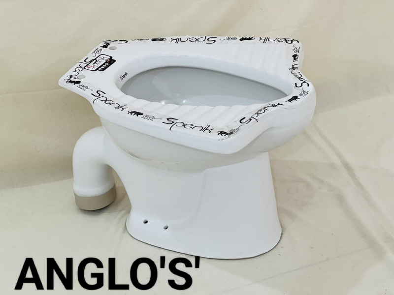 Ceramic Anglo Indian Squat Pan, for Toilet Use, Size : Standard