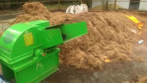 Green 7.5 HP Biomass Waste Shredder, Capacity : 400 kg/hr