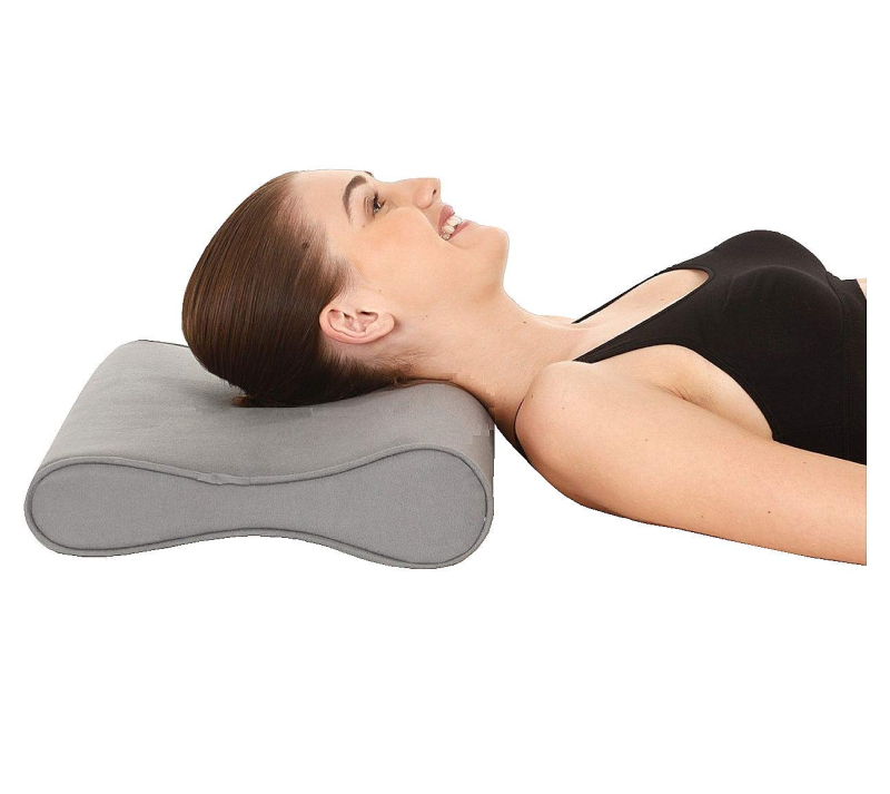 Rectangle Pu Foam Cervical Pillow, Technics Machine Made, Pattern