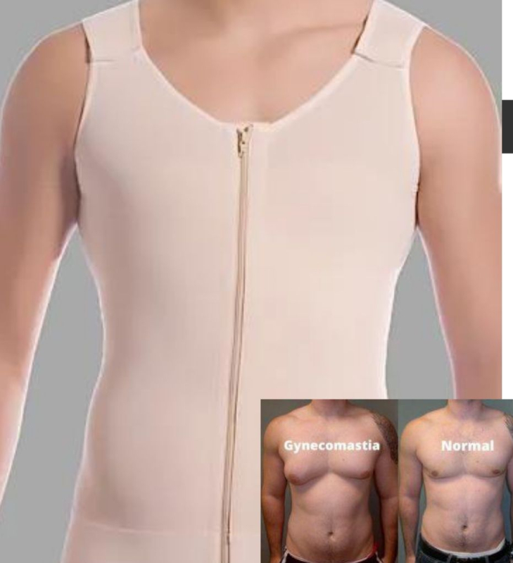  Plain Gynecomastia Vest, Size : Standard