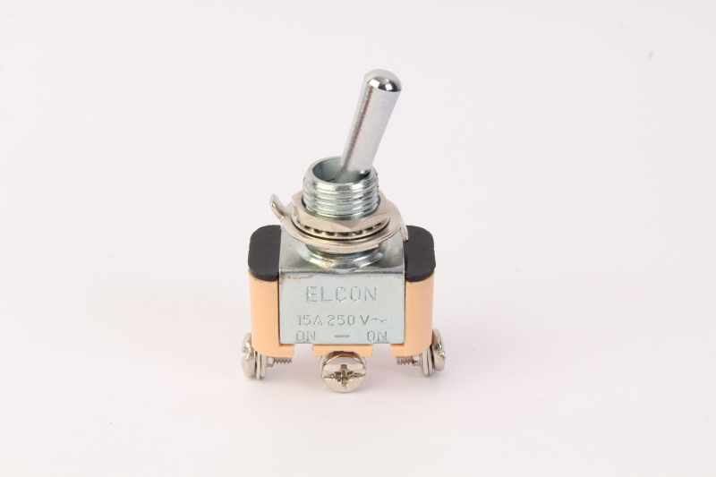 Elcon Nylon Glassfilled Melamine Single Pole Toggle Switch, Voltage