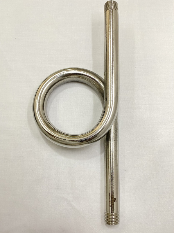Round Polished Stainless Steel Pig Tail Syphon, for Industrial ...