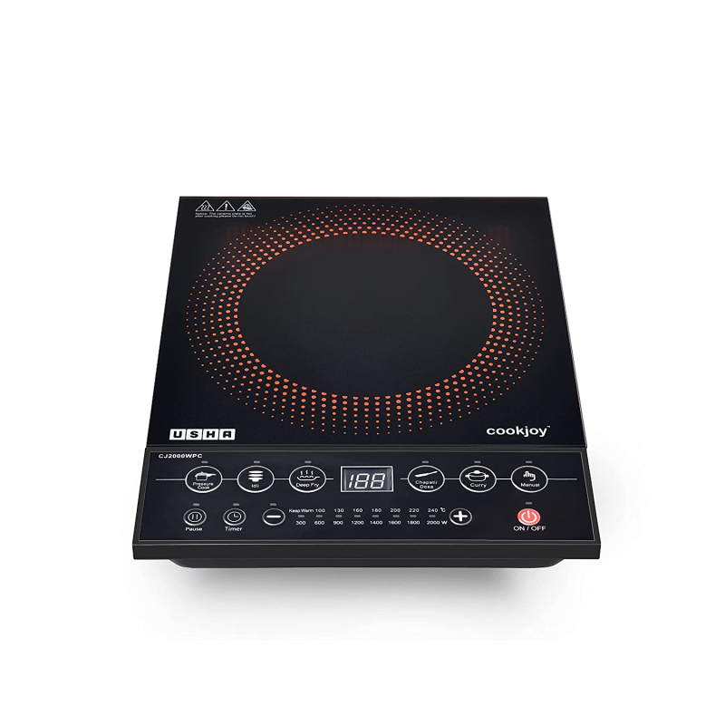 Usha 2000 Watt Induction Cooktop, for Cooking, Home Use, Feature