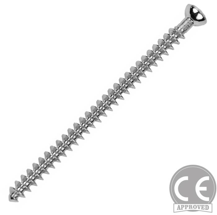 Round 4.0mm Cancellous Screw Half Thread, Color : Silver