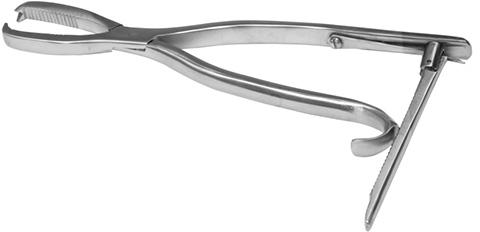 Stainless Steel Lanes Bone Holding Forceps, Color : Silver