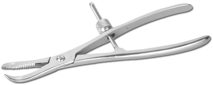 Stainless Steel Reduction Forceps, Color : Silver
