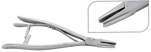 Screw Removal Forceps With Ratchet Locked, Color : Silver