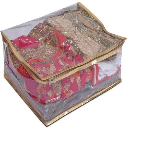 Gold Plastic PVC Saree Cover at Rs 170 / Piece in Karnataka Sanchi