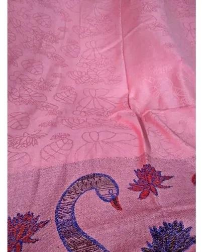 VJS Embroidered Silk Viscose Stole, Occasion : Party Wear