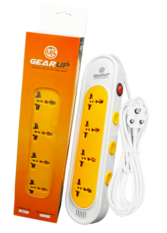 Pebble Pro Power Strip With 4 Socket (4 Meter Wire) at Best Price in