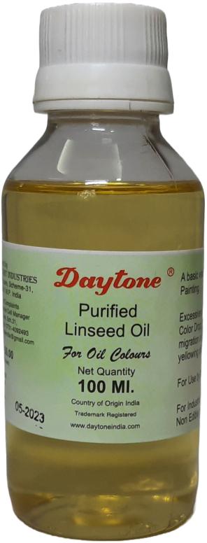 Daytone Purified Linseed Oil Bottle for Oil Color Painting