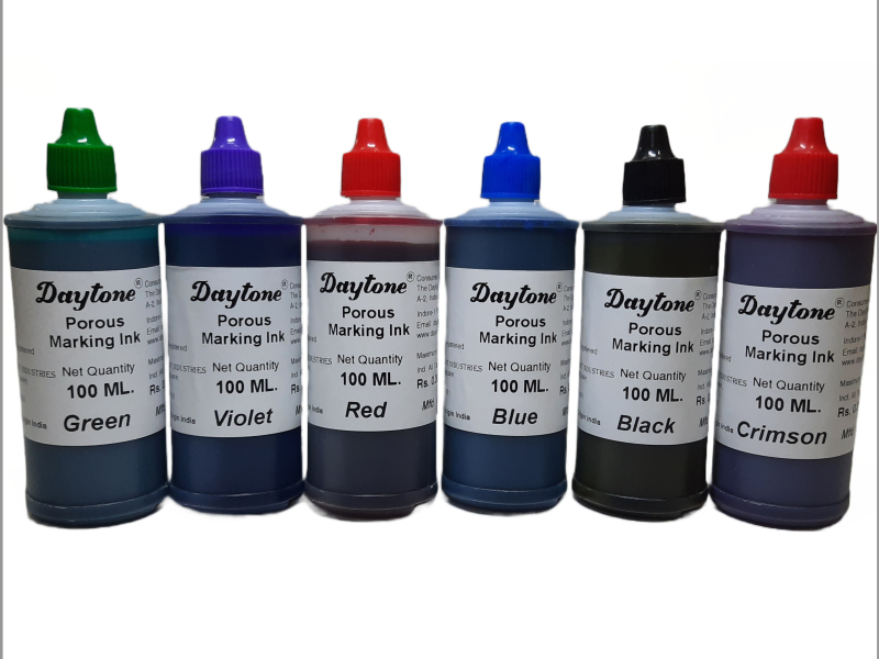 Daytone Porous Marking Ink, Packaging Type : Plastic Bottle