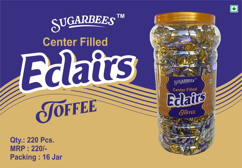Round Soft Eclairs Toffee, Feature Delicious, Good Flavor, Longer Life, Non Harmful, Taste