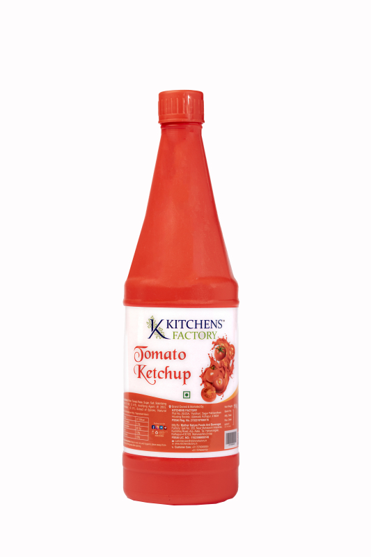 Kitchens Factory 1 kg Tomato ketchup, for Food, Snacks, Certification