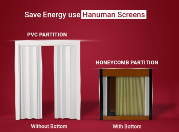 Honey Comb Partition & PVC Folding Door