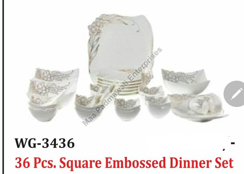 Ceramic Dinner Set of 36 Pcs, for Home, Pattern Printed at Rs 15,650