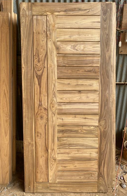 Solid Wood Teak Flush Door, Open Style : Swing