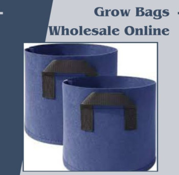 Blue Hdpe Grow Bags, For Growing Plants, Pattern : Plain