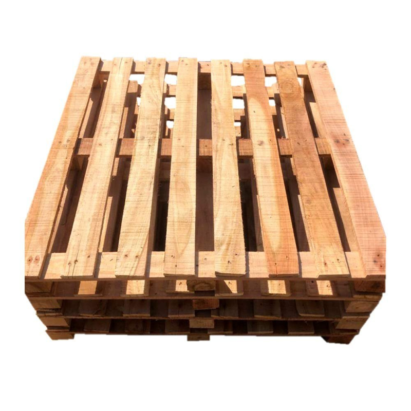 Brown Rectangular Polished Heat Treated Wooden Pallets, Size Standard