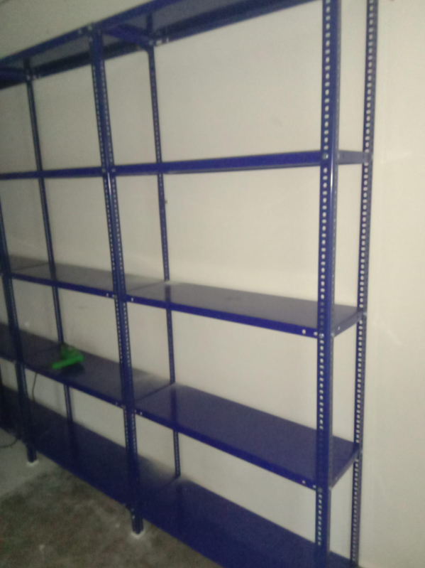 Grey Rectangular Slotted Angle Racks, Width 40x40, Dimension 2000mm