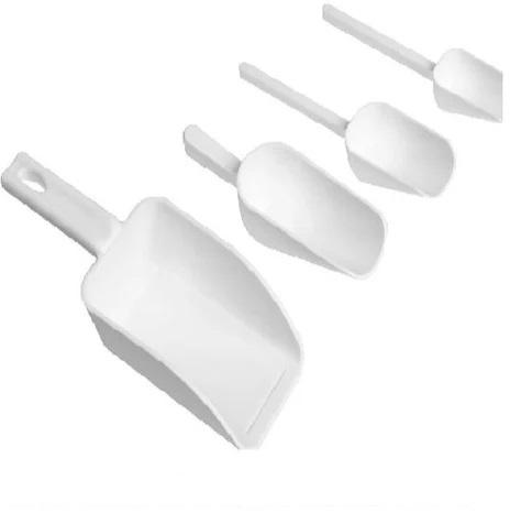White Plastic Scoops Set, for Laboratory, Size : All