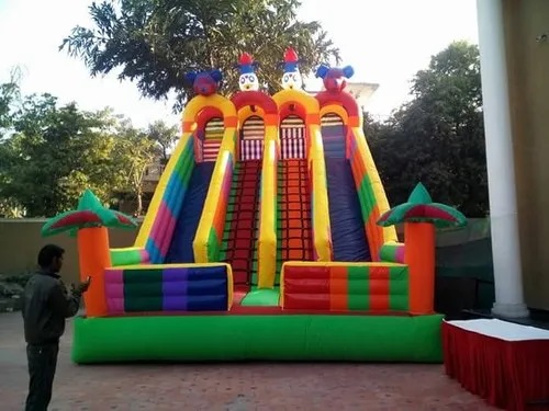 Multicolour PVC  Inflatable Jumping Bouncy, Packaging Type : Bag