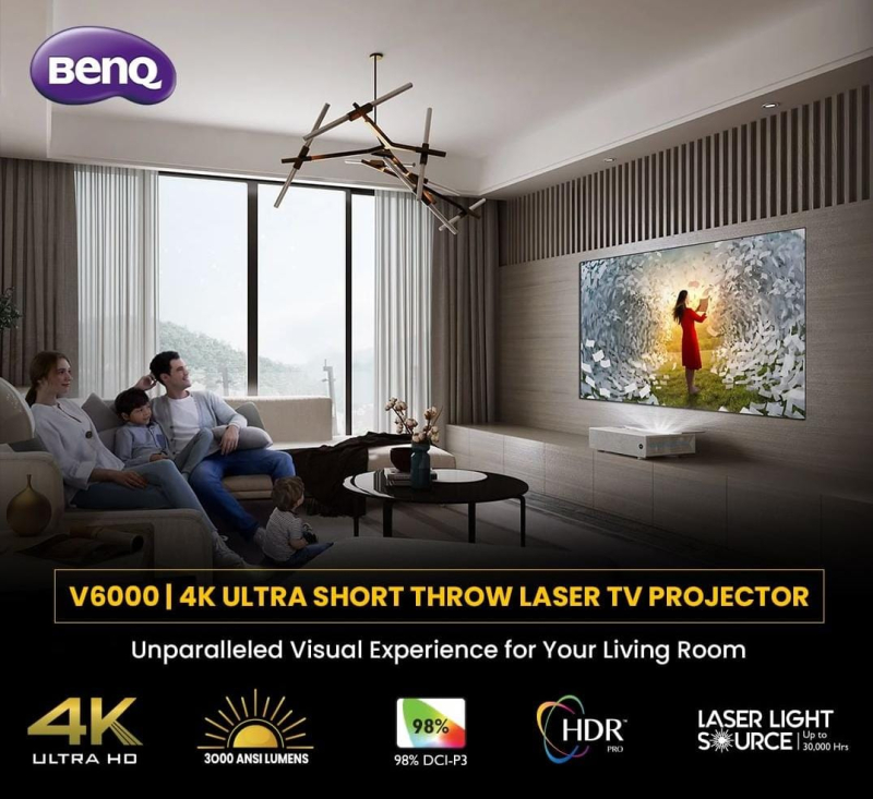 Benq 4K Projector, Power 100W, 200W, Feature High Performance, Low