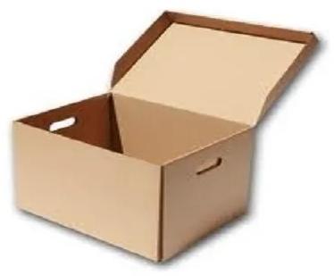 Brown Rectangle Kraft Paper Archive Boxes