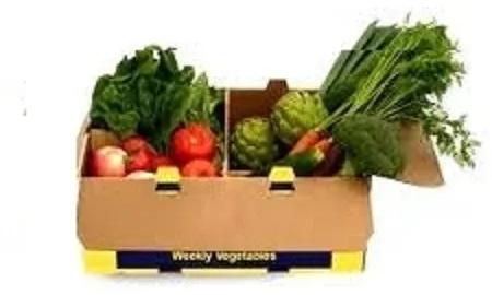 Brown Rectangular Kraft Paper Vegetable Packaging Boxes
