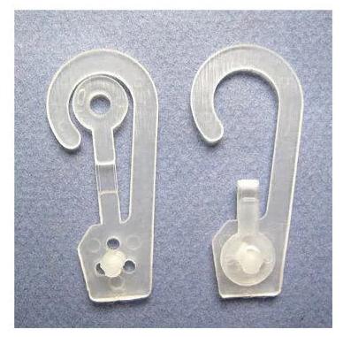 Transparent Plastic Display Hook
