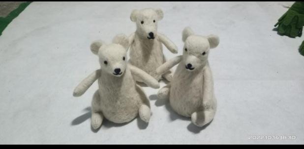 Cotton Wool felt Teddy Bears, for  Baby Playing,  Decoration,  Gifting, Feature : Attractive Look