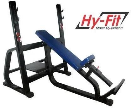 Olympic Incline Bench, For Muscle Gain, Strength, Color : Black