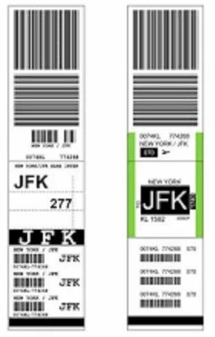 Airline Luggage Label