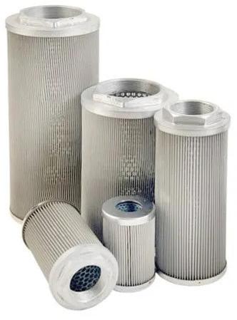 Round Polished Stainless Steel Hydraulic Air Filters, for Industrial, Color : Grey