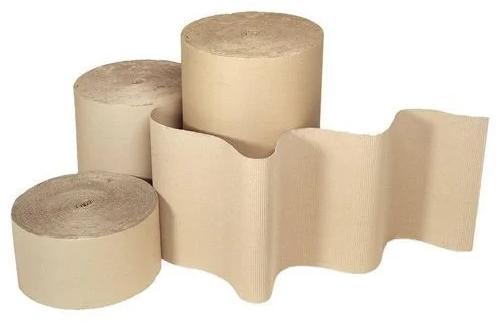 Plain Corrugated Paper Roll, Color : Brown