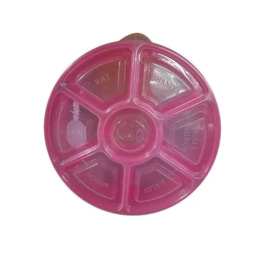 Plastic Spice Box, Shape : Round, Color : Pink at Rs 30 / Piece in ...