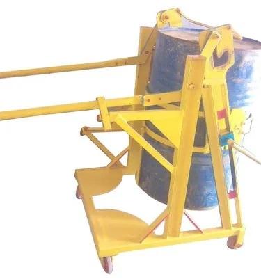 Mild Steel Mechanical Drum Lifter, Color : Yellow