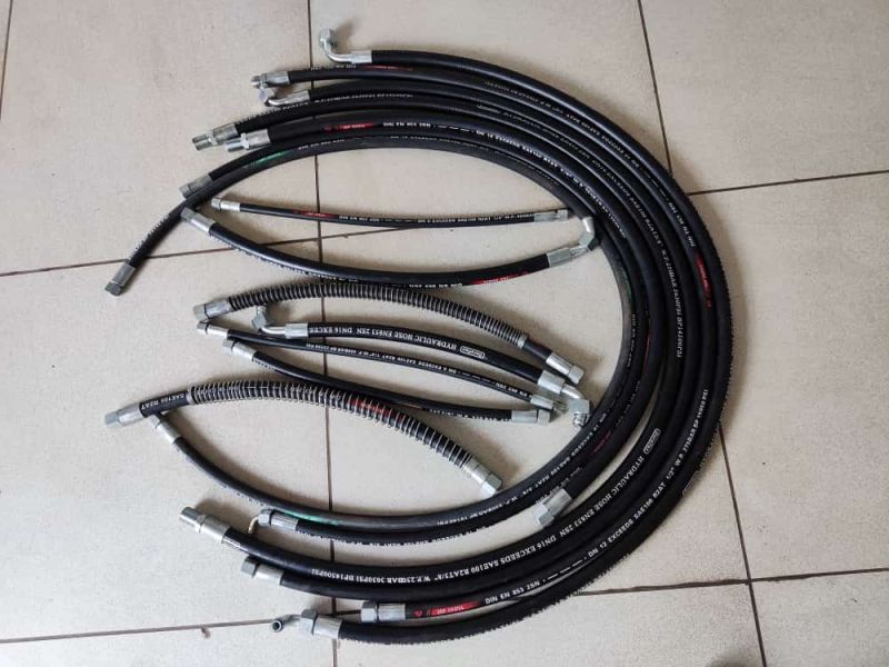 Black Automatic Hydrolic hoses for backhoe and excavator, Certification : ISO Certified