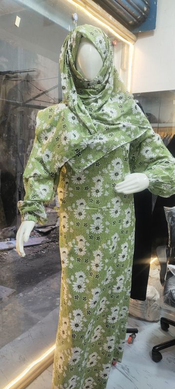 Cotton Abaya, For Making Garments, Pattern : Printed