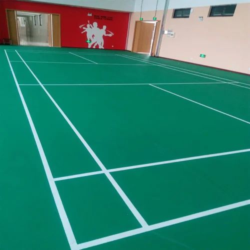 Plain Indoor Badminton Court Flooring, Feature : High Strength, Quality Tested