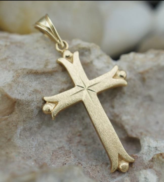 Polished Brass Silver Cross Pendant at Best Price in Delhi | Mubeen ...