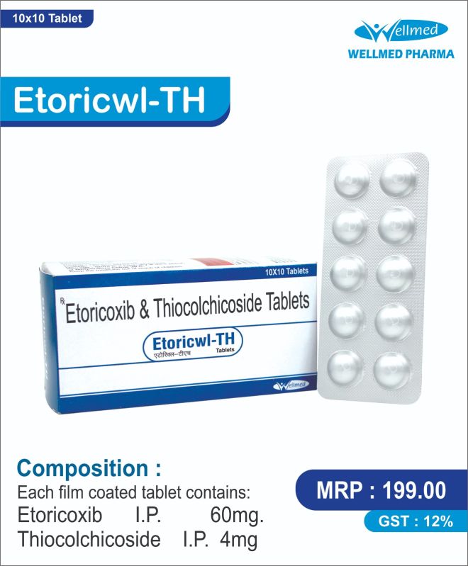 Etoricwl-TH (Etoricoxib 60mg &amp;amp; Thiocolchicoside 4mg Tablets)
