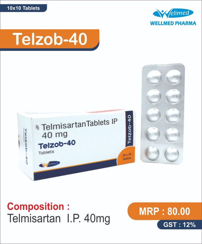 Telzob-40 Telmisartan IP 40 mg