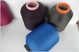 Multicolour Finished Polyester Lycra Yarn, for Making Fabric, Technics : Machine Made